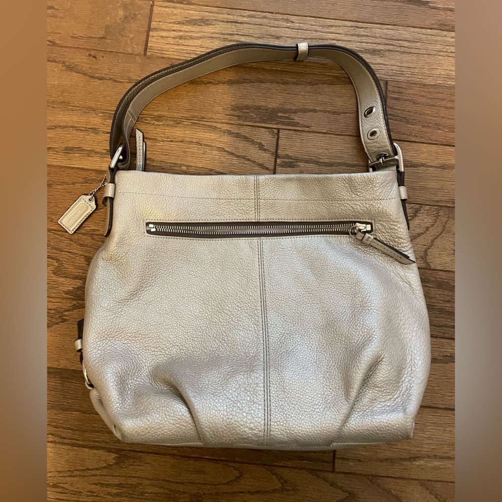 COACH metallic purse
